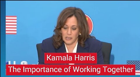 Kamala Harris The Importance of Working Together Word Salad