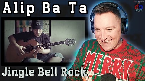 Alip Ba Ta - Jingle Bell Rock 🇮🇩 fingerstyle COVER | DaneBramage Rocks Reacts