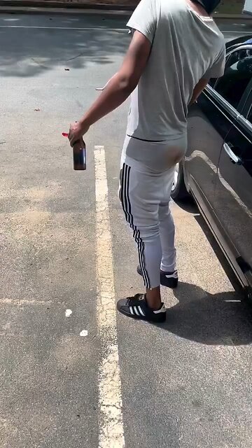 Man is out in public with dirty drawls