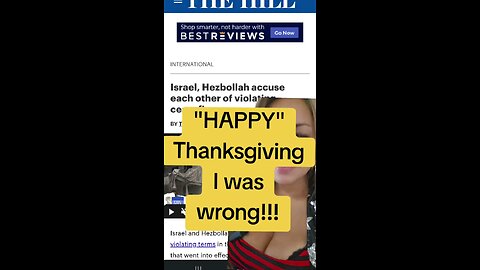 "Happy" Thanksgiving, I was wrong!