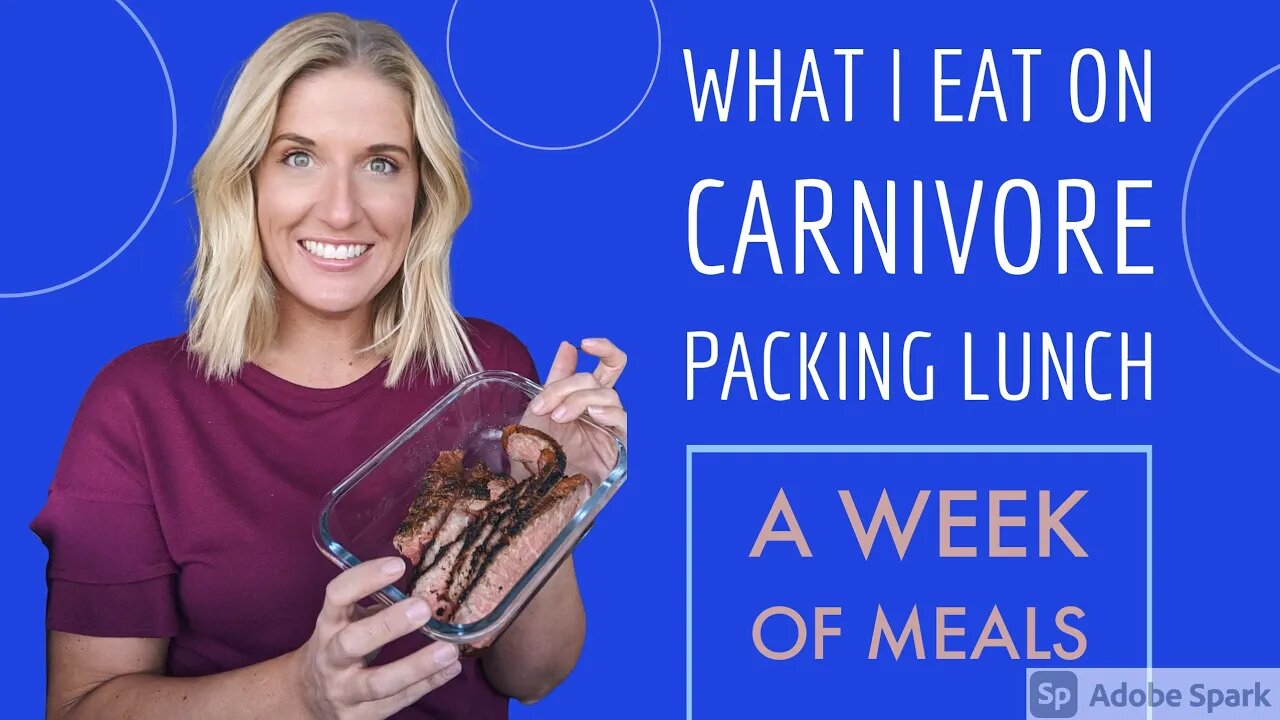 What I Eat: A Week of Packing my Lunch for Work---Carnivore/Keto