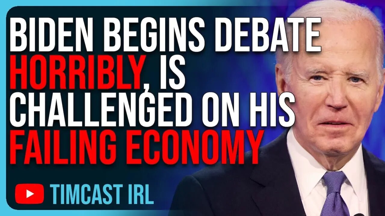 Biden Begins Trump Debate HORRIBLY, Is Challenged On His FAILING Economy