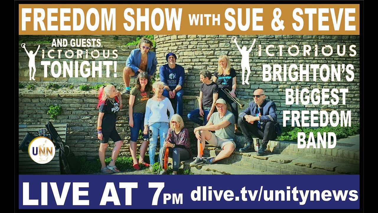 VICTORIOUS: Brighton's biggest freedom band Live on - The Freedom Show with Sue & Steve 7pm Tonight