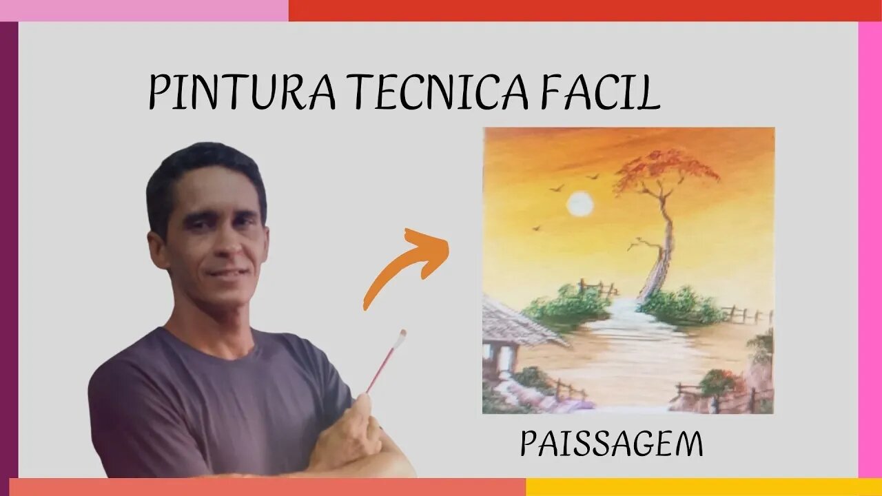 ✨PINTURA Tecnica Facil Paissagem (Easy Landscape Painting)