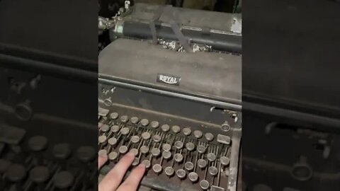 I found a royal typewriter!