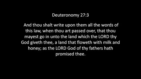 Deuteronomy Chapter 27