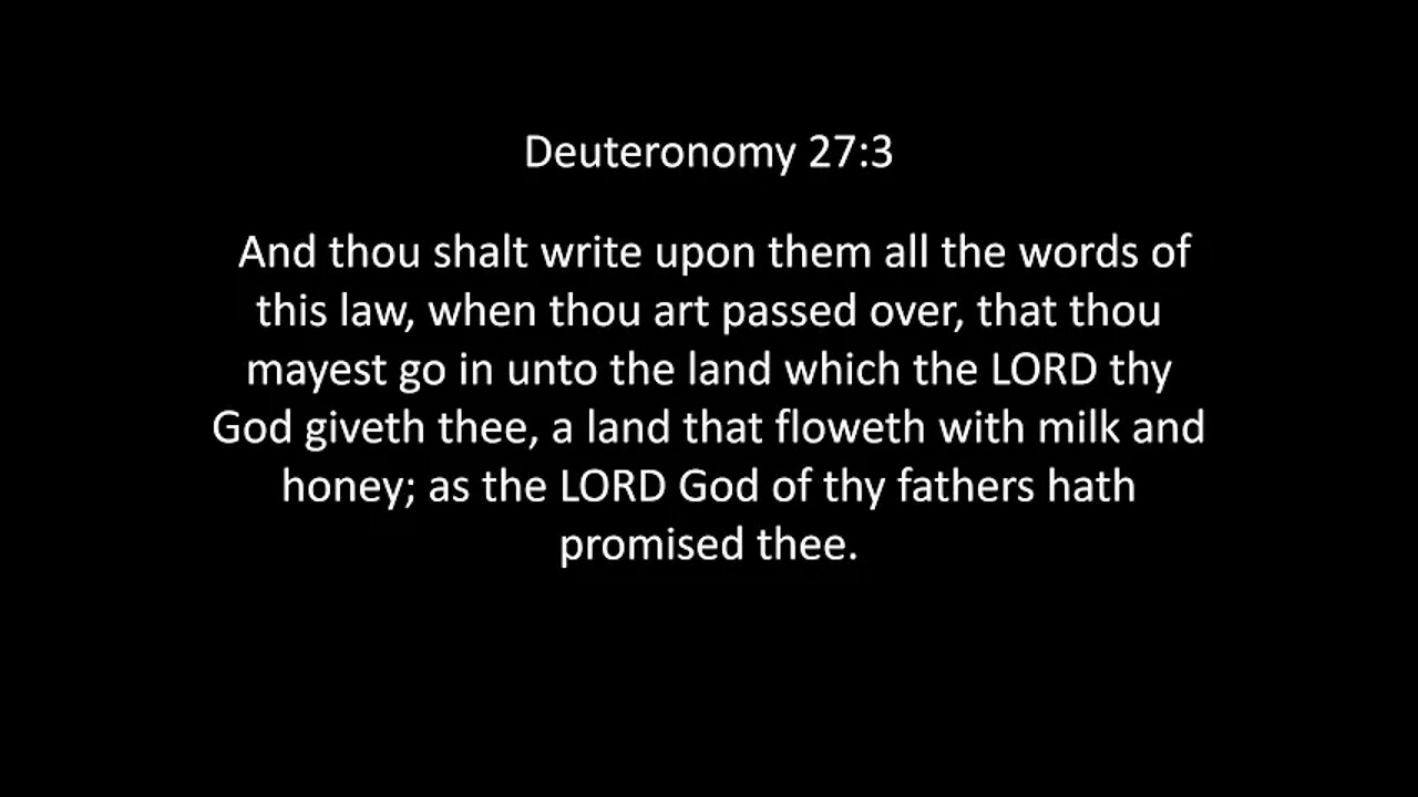 Deuteronomy Chapter 27