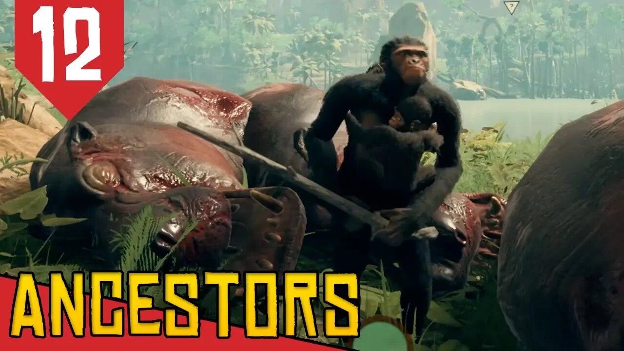 O Lago do Hipopótamo! - Ancestors The Humankind Odyssey #12 [Gameplay Português PT-BR]