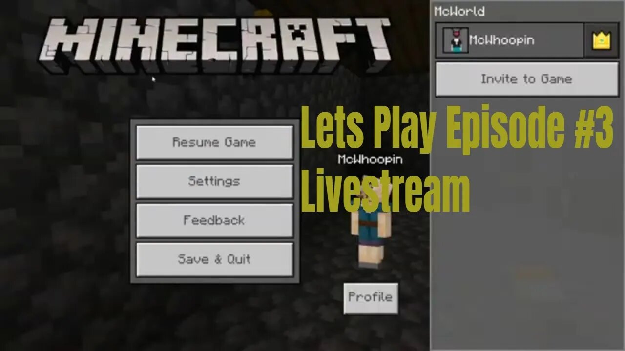 Minecraft LiveStream #1