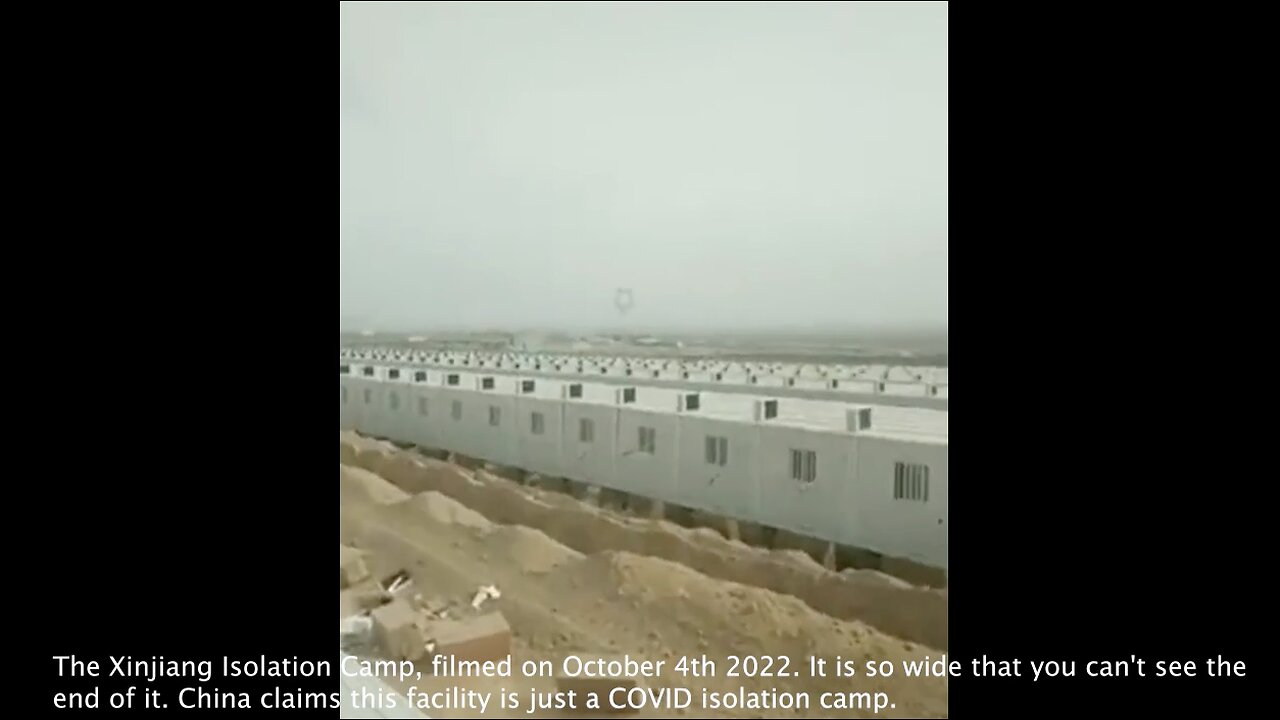 The Xinjiang isolation Camp | Filmed on October 4th 2022. It Is So Wide That You Can't See the End of it. China Claims This Facility Is Just a COVID Isolation Camp.