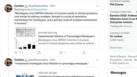 猴痘可能從空氣傳播，病毒存活期長達90小時