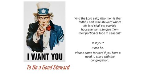 Being a Good Steward