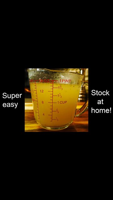 How To Make The Easiest Chicken Stock On EARTH From Bones #Shorts