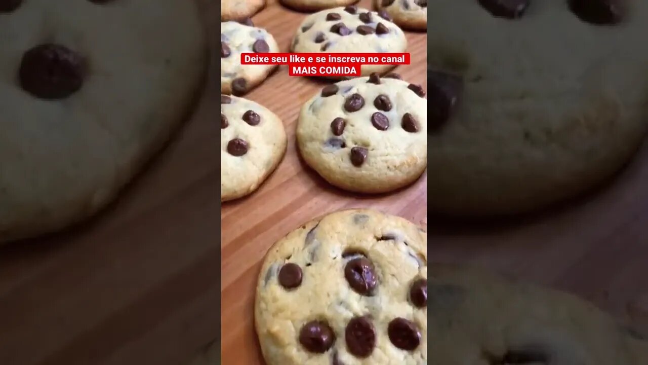 Cookies com gotas de chocolate | em breve receita completa no nosso canal MAIS COMIDA.