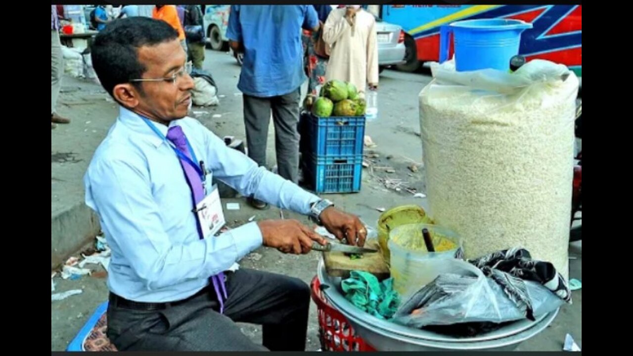 The Smart Jhal Muri Maker | Bangladeshi Street Food