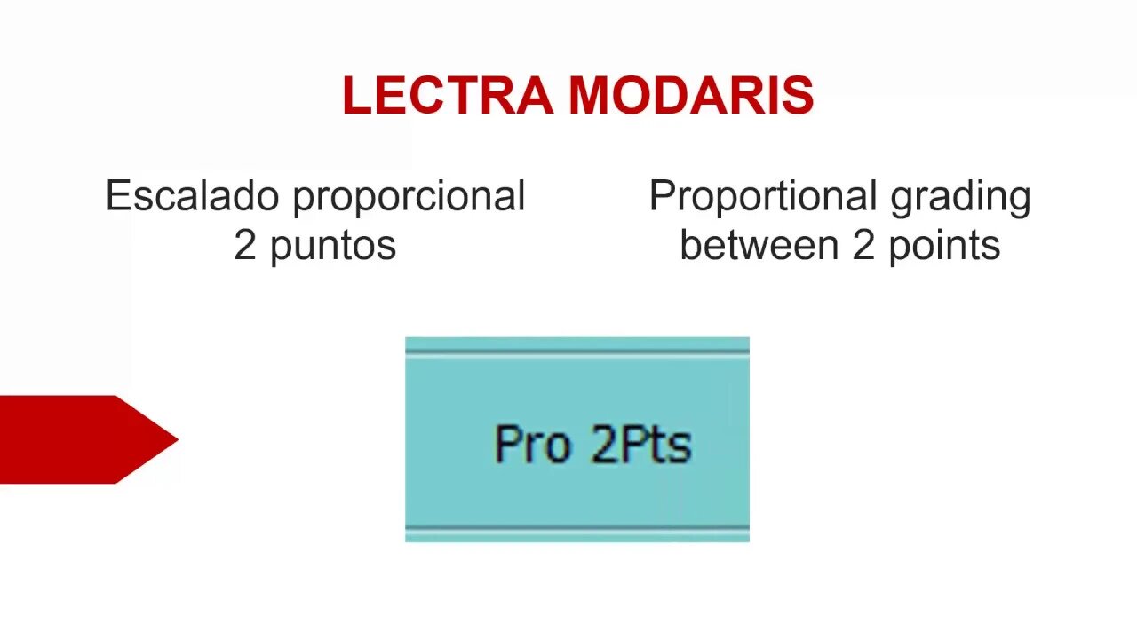 039- Escalado proporcional 2 puntos en Lectra Modaris