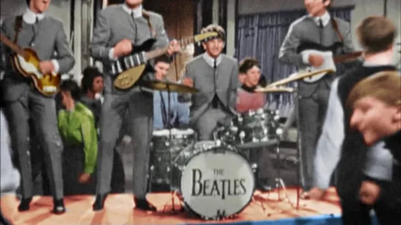 The Beatles - Twist And Shout (ready steady go) [COLORIZED]