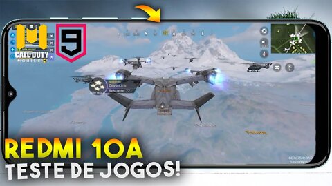 Redmi 10A - Teste de JOGOS! COD Mobile e Asphalt 9 será que roda liso?