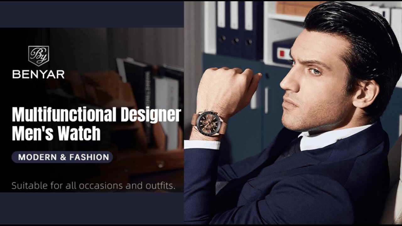 BY BENYAR Watch for Men Analog Quartz