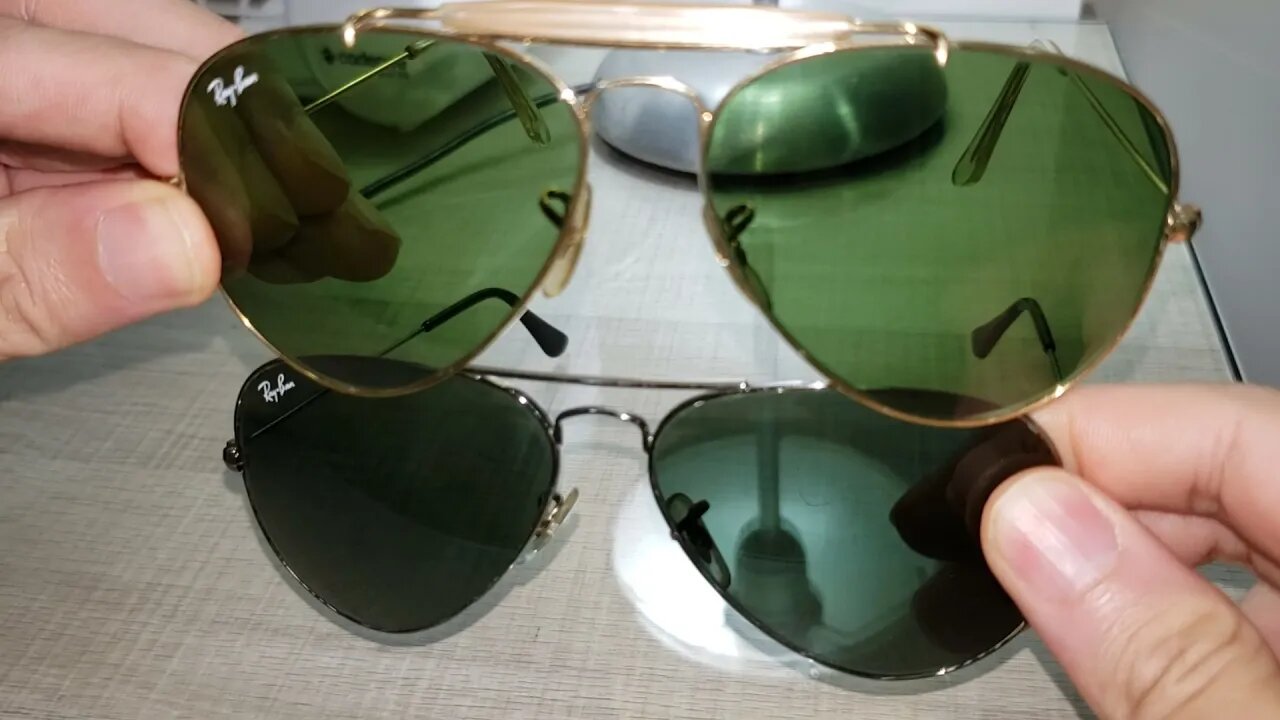 Difference Between Vintage Ray Ban 70s Bausch & Lomb Aviator and Modern Ray Ban Made by Luxótica