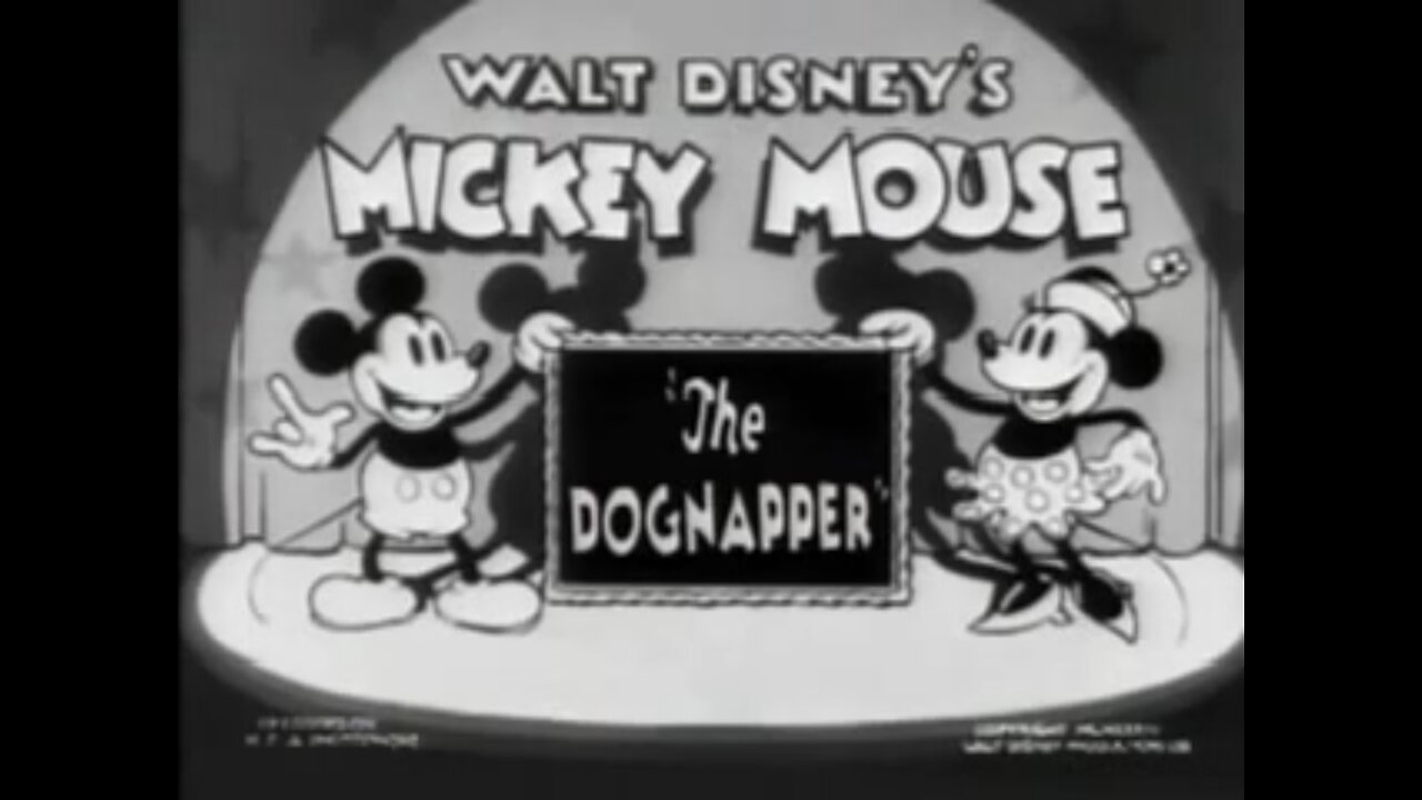 "The Dognapper" (1934 Original Black & White Cartoon)