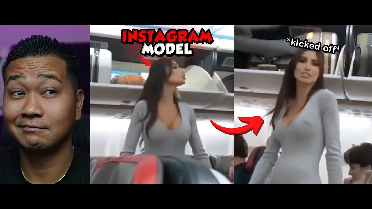 Instagram Model Kicked Off Plane by Flight Attendant, Passport bros out!