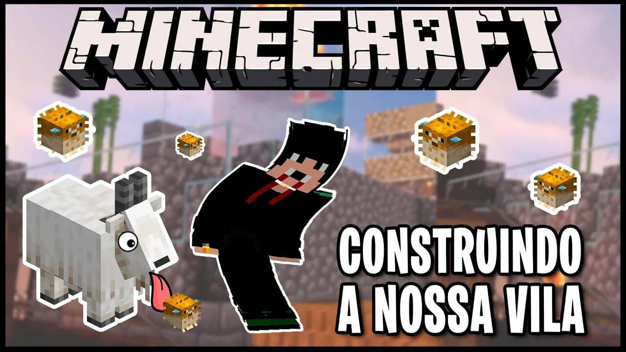 Construindo a vila louco de Baiacu 😂 #3 Minecraft com inscritos