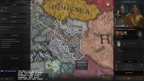 Open online Crusader Kings 3! No password, just join! Lets embrace some chaos!