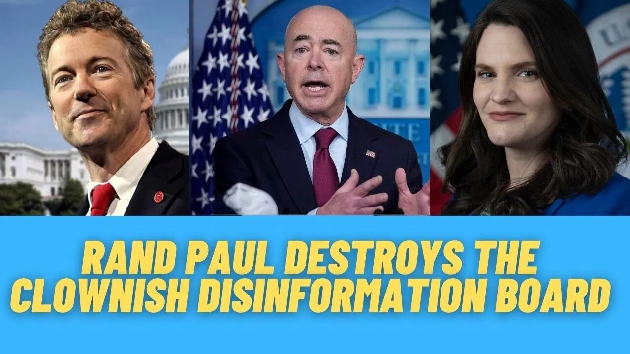 Rand Paul DESTROYS the Clownish Disinformation Board | Nick & CJ Clip