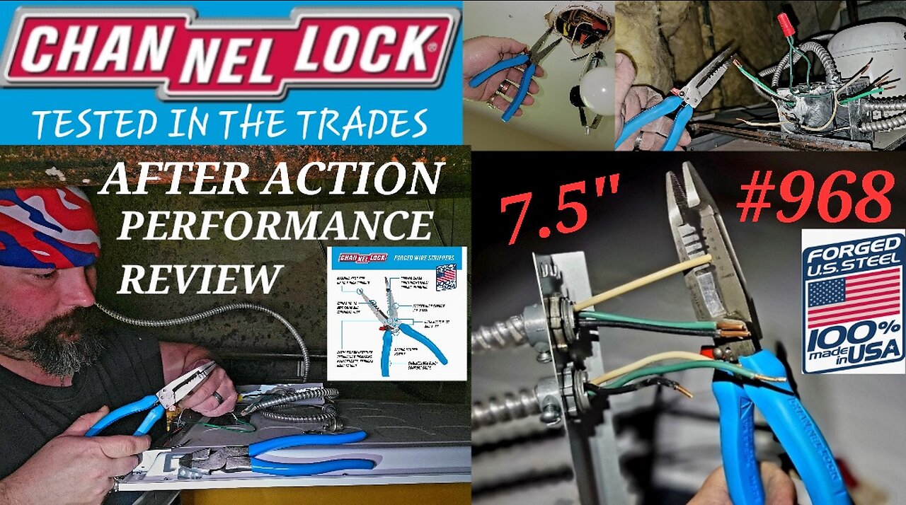 7.5" CHANNELLOCK 968 WIRE STRIPPER (PERFORMANCE REVIEW)