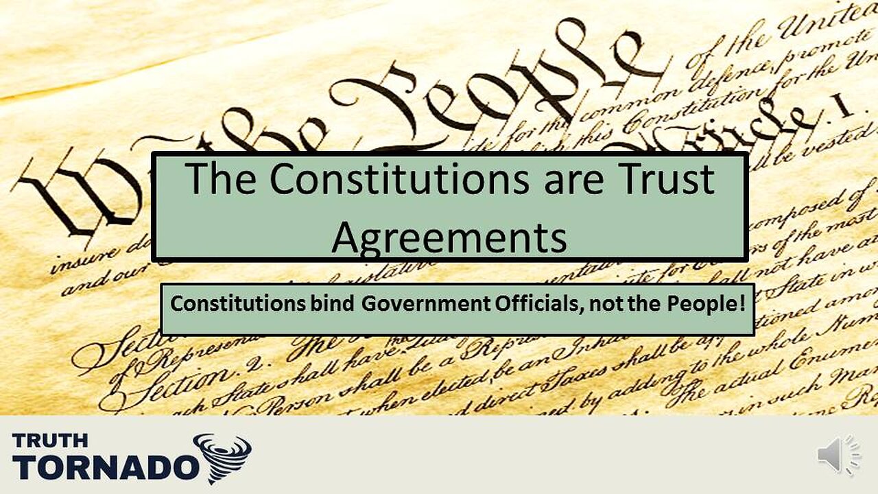 Constitutions are Trust Agreements