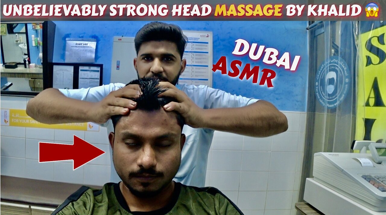 ASMR | Unbelievably Stong Head Massage By Khalid 😱💪🏻 | Fifty Dreams ASMR