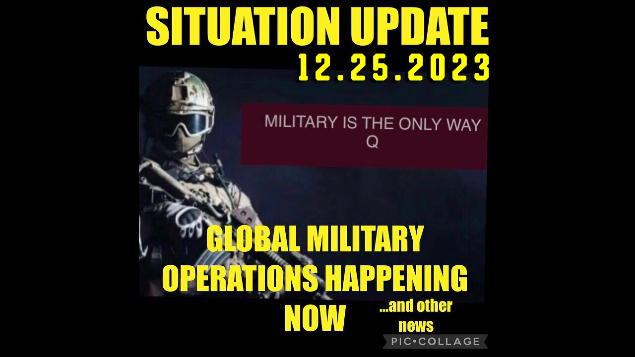 Situation Update 12/25/23 ~ Trump Return - Q+ White Hats Intel ~ Derek Johnson > SGAnon