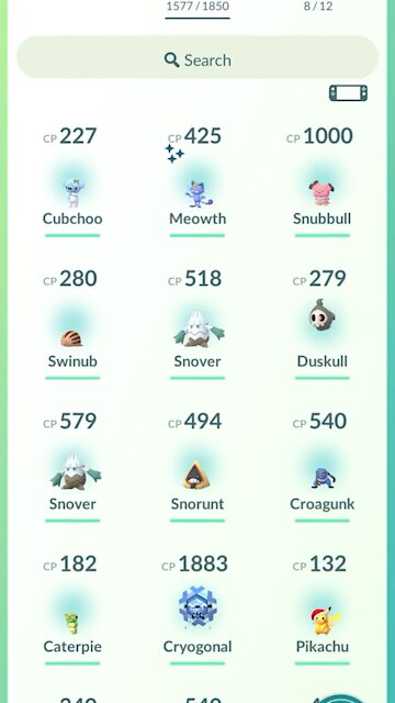 Pokémon go - Shiny catches