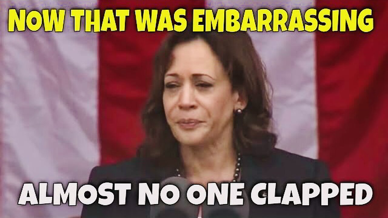 Kamala Harris Embarrassed at WEAK clapping for Joe Biden at Veterans Day Speech