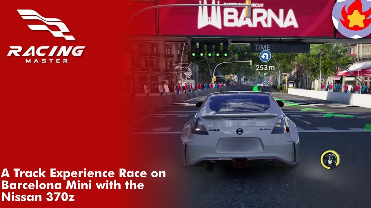 A Track Experience Race on Barcelona Mini with the Nissan 370z | Racing Master