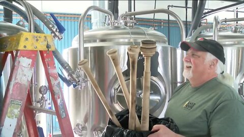 Brewing beer with... baseball bats?