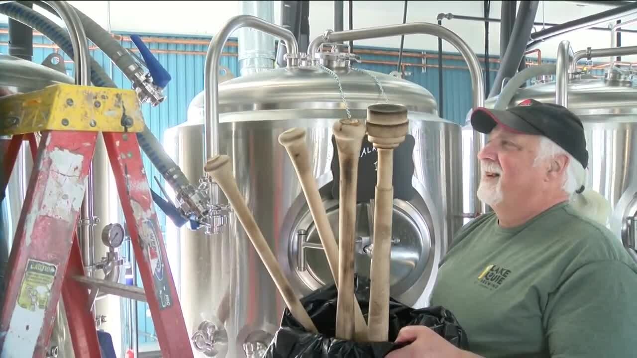 Brewing beer with... baseball bats?