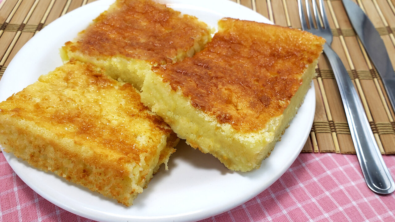 Soft and creamy coconut cake, easy to make