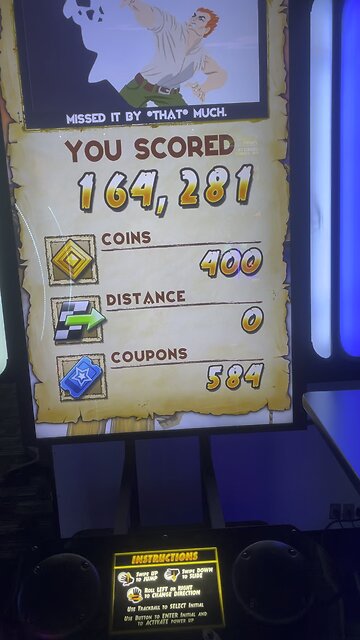 Temple Run 2 @ Dave n Busters. I’m that Dude