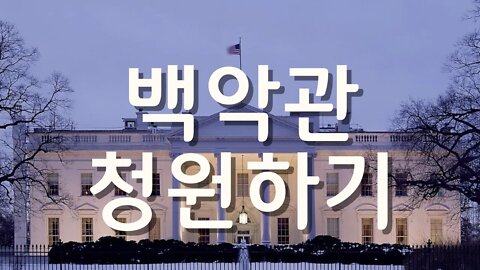 백악관 청원하기+Petition