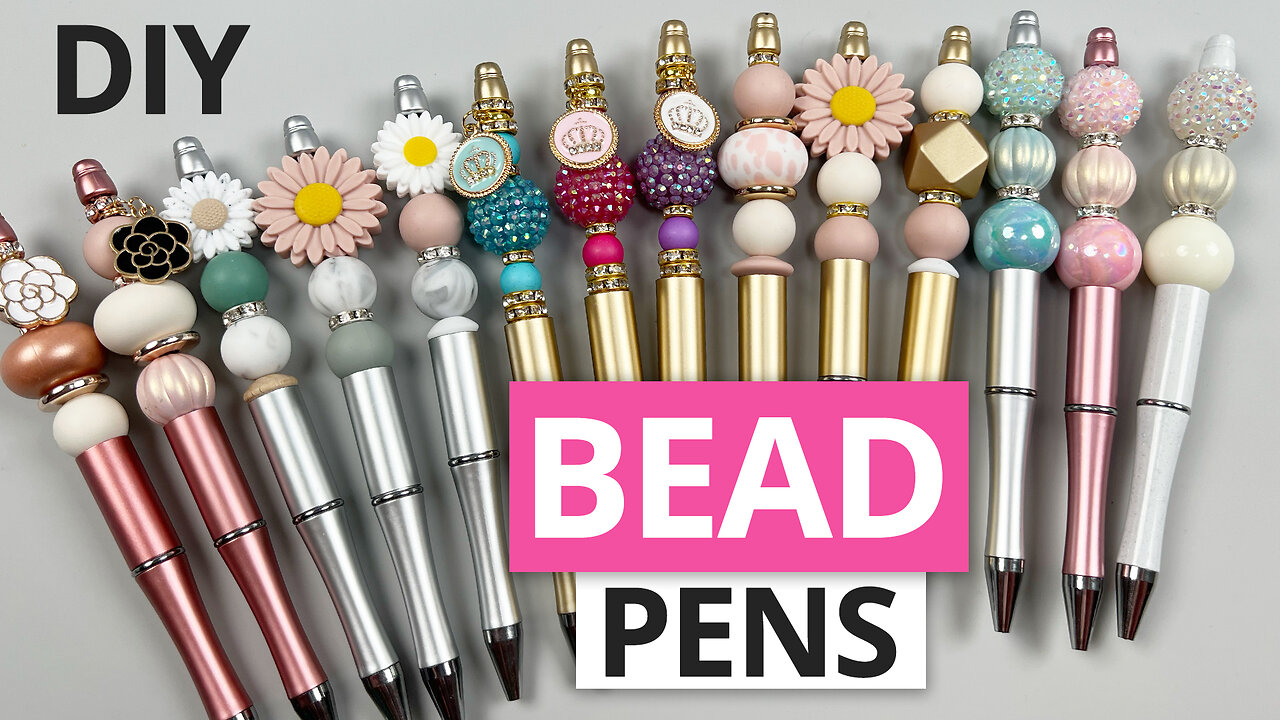 DIY BUBBLEGUM BEAD PENS