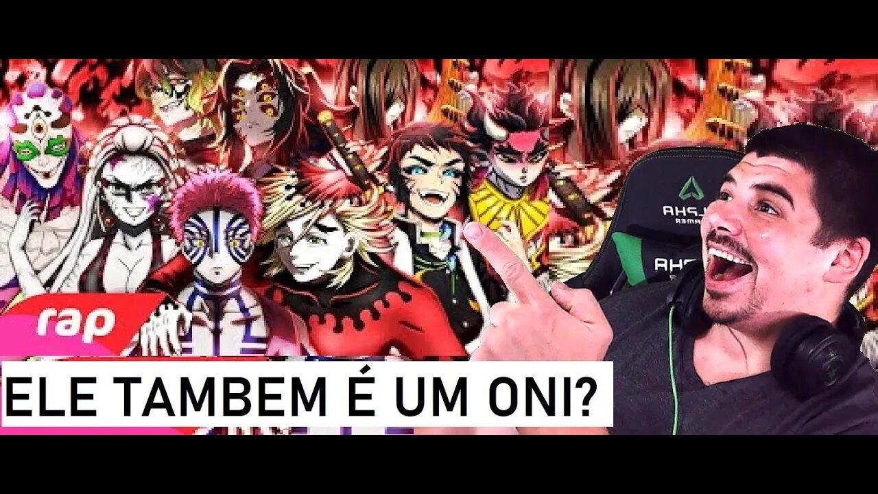 REACT Rap dos Luas Superiores Demon Slayer - OS ONIS RANK S Prod. NFXL - MELHOR DO MUNDO