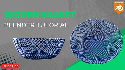 Blender Tutorial: Easy Woven Basket Design for Beginners!