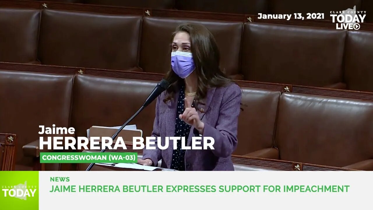 Jaime Herrera Beutler expresses support for impeachment