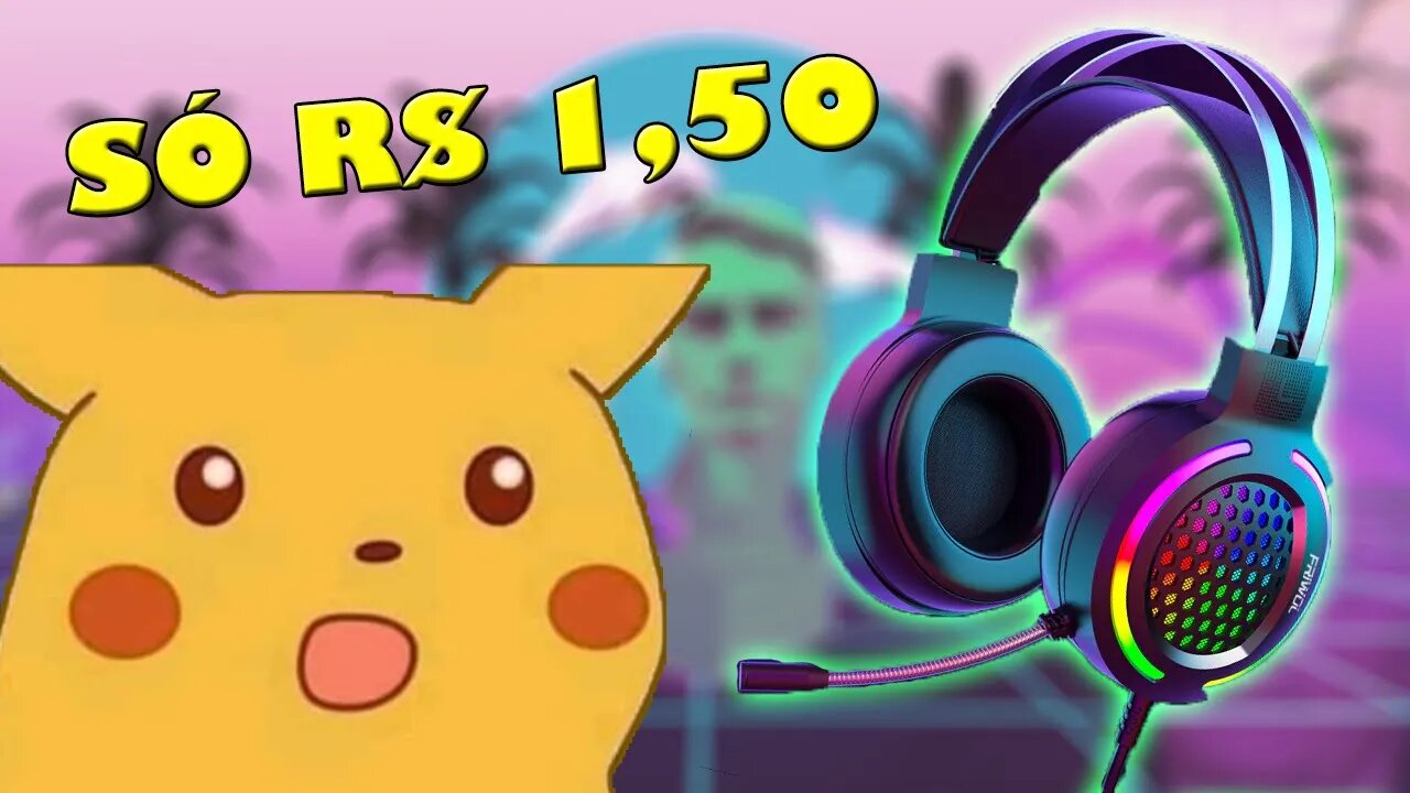 O INEXPLICÁVEL HEADSET GAMER de R$ 1,50 (deu cadeia?) ft. @Thicos Bey