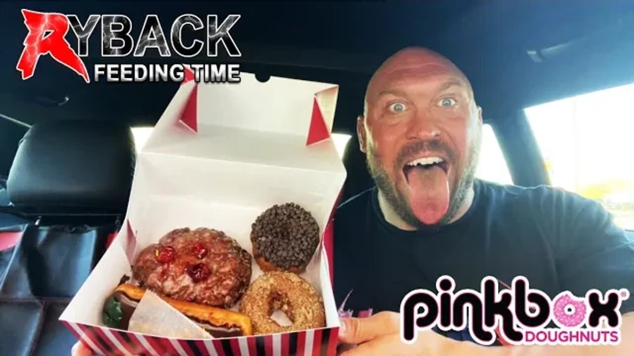 Pink Box Doughnuts Cheat Meal Ryback Feeding Time
