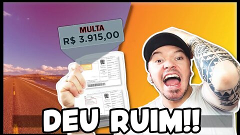 LEVOU UMA MULTA sem estar culpado ou errado !!!! ai é treta!!!