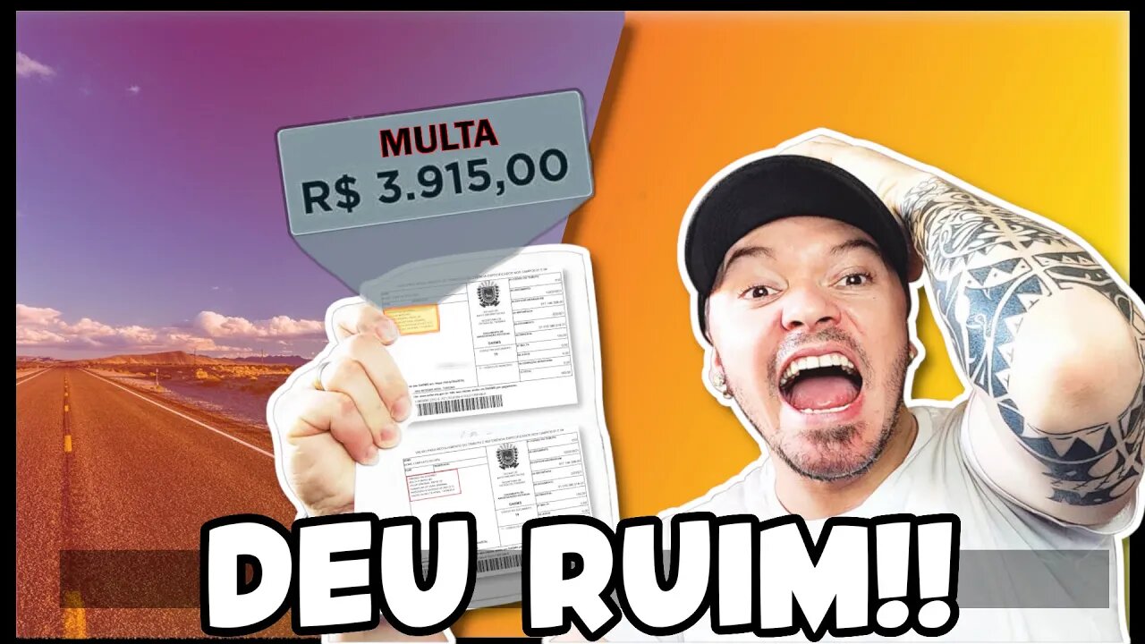 LEVOU UMA MULTA sem estar culpado ou errado !!!! ai é treta!!!
