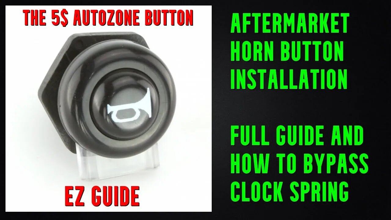 car horn button install, aftermarket horn button installation